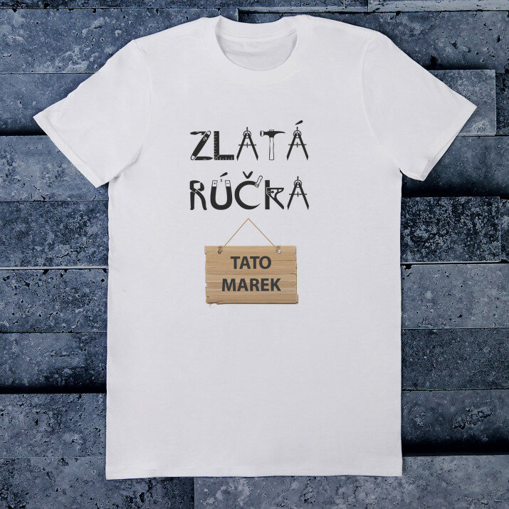 Zlatá rúčka - Pánske tričko s potlačou