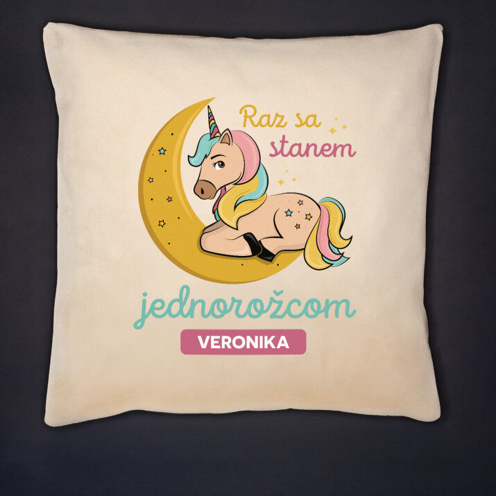 Stanem sa jednorožcom - Dekoračný vankúš