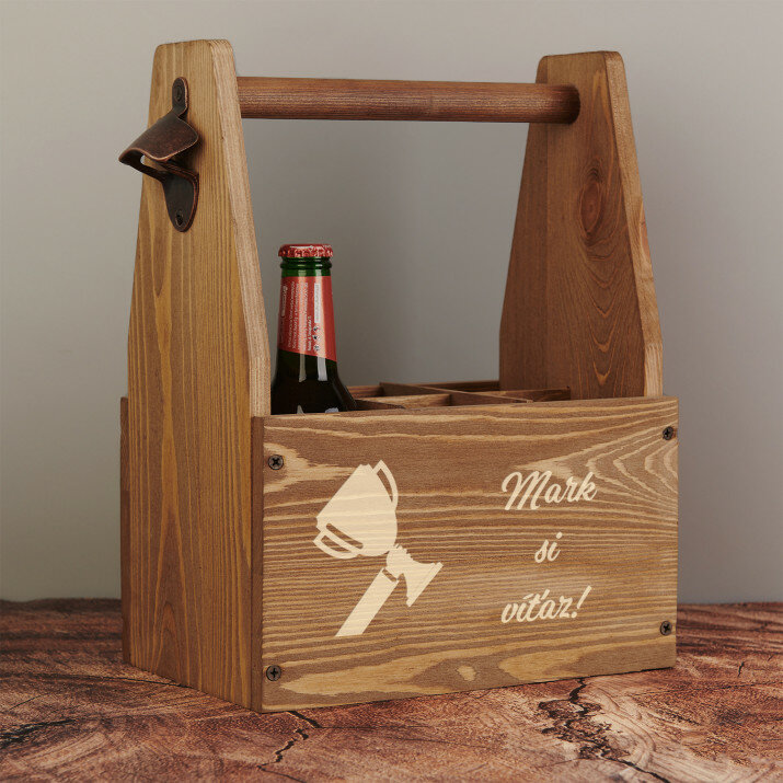 Víťaz - Nosič na pivo s otváračom