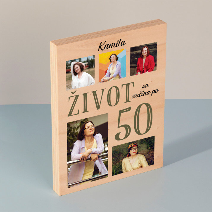Život sa začína po 50 - Tlač na drevo