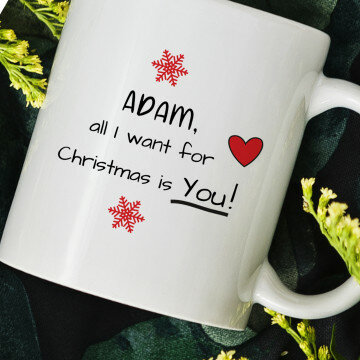 All i want for christmas - Hrnček s potlačou