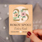 25 rokov spolu kvety - Drevený magnet