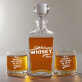 Awesome Whisky - Sada gravírovanej karafy a pohárov na whisky