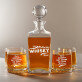 Awesome Whisky - Sada gravírovanej karafy a pohárov na whisky