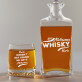 Awesome Whisky - Sada gravírovanej karafy a pohárov na whisky