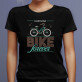 Bike forever - Čierne dámske tričko