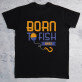 Born to fish - Pánske čierne tričko