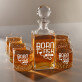 Born to fish - Sada gravírovanej karafy a pohárov na whisky