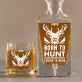 Born to hunt - Sada gravírovanej karafy a pohárov na whisky