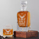 Born to hunt - Sada gravírovanej karafy a pohárov na whisky