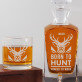 Born to hunt - Sada gravírovanej karafy a pohárov na whisky