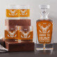 Born to hunt - Sada gravírovanej karafy a pohárov na whisky