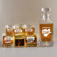 Brown Water - Sada gravírovanej karafy a pohárov na whisky