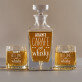 Carafe of whisky - Sada gravírovanej karafy a pohárov na whisky