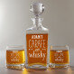 Carafe of whisky - Sada gravírovanej karafy a pohárov na whisky