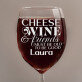 cheese, wine & friends - Gravírovaný pohár