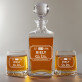 Company Limited - Sada gravírovanej karafy a pohárov na whisky