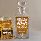 Cure - Sada gravírovanej karafy a pohárov na whisky Cure - Sada gravírovanej karafy a pohárov na whisky