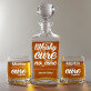 Cure - Sada gravírovanej karafy a pohárov na whisky