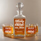 Cure - Sada gravírovanej karafy a pohárov na whisky