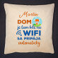 Dom je tam kde je wifi - Dekoračný vankúš