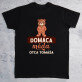Domáca móda - Pánske čierne tričko