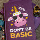 Don`t be basic - Notes A5 s potiskem