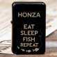 Eat, sleep, fish - gravírovaný zapaľovač