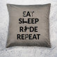 Eat, sleep, ride - Dekoračný vankúš
