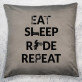 Eat, sleep, ride - Dekoračný vankúš