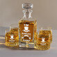 Ženíchov tím - Sada gravírovanej karafy a pohárov na whisky
