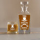 Ženíchov tím - Sada gravírovanej karafy a pohárov na whisky