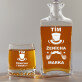 Ženíchov tím - Sada gravírovanej karafy a pohárov na whisky