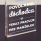 Dôchodca - Akrylový blok