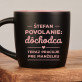 dôchodca - čierny keramický hrnček