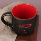 Espresso patronum - čierny keramický hrnček Espresso patronum - čierny keramický hrnček