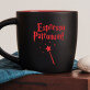 Espresso patronum - čierny keramický hrnček Espresso patronum - čierny keramický hrnček
