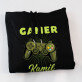Gamer - Čierna pánska mikina s kapucňou