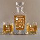 Good Day - Sada gravírovanej karafy a pohárov na whisky