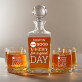 Good Day - Sada gravírovanej karafy a pohárov na whisky