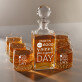 Good Day - Sada gravírovanej karafy a pohárov na whisky
