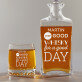 Good Day - Sada gravírovanej karafy a pohárov na whisky