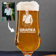 Grafika z Tvojej fotografie - Pohár na pivo na stopke