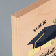 Gratulácie pán magister - Tlač na drevo