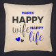Happy life - Dekoračný vankúš