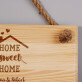 Home sweet home - Drevená tabuľka
