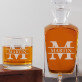 Iniciála s menom - Sada gravírovanej karafy a pohárov na whisky