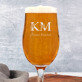 Iniciály meno priezvisko floral - Pohár na pivo na stopke
