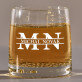 Iniciály s menom a priezviskom - Pohár na whisky