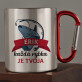 každá rybka je tvoja - kovový hrnček s karabínkou